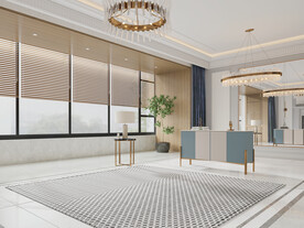 现代极简 轻奢客厅 空场景