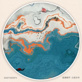 现代水墨画