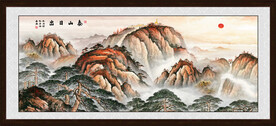 泰山风景画