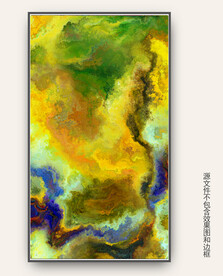 沙发抽象挂画