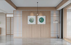 新中式客厅背景墙