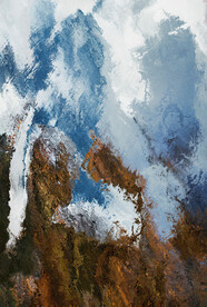 轻奢手绘抽象油画装饰画