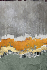 抽象几何色块划痕拼接油画玄关