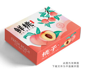 桃子包装 水蜜桃礼盒