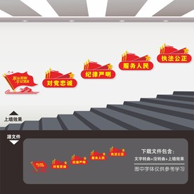 党建楼梯文化墙