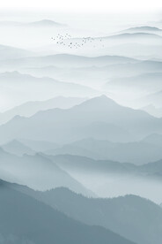 竖幅山水画