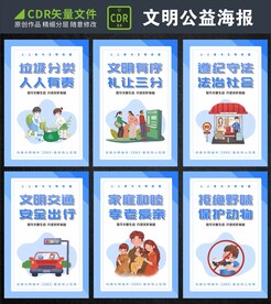 创建文明城市海报
