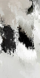 黑白灰抽象色块玄关画