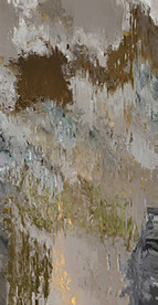 暖灰色抽象色块笔触拼接油画玄关