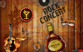 音乐餐厅酒吧背景墙