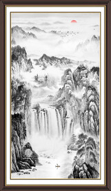 竖幅国画
