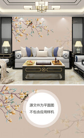 花鸟背景墙