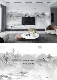 水墨山水画