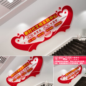 新时代文明实践中心文化墙