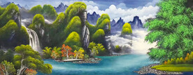 国画富水长流