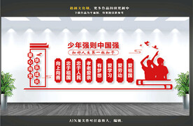 少年强则中国强文化墙