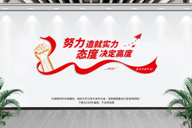 励志标语文化墙