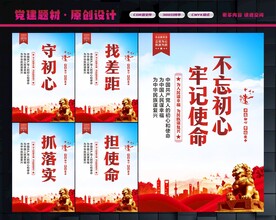 不忘初心展板