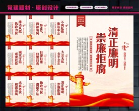 廉洁展板