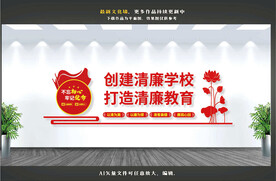 清廉学校文化墙
