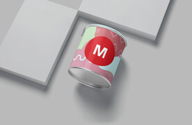 圆形零食包装盒样机素材