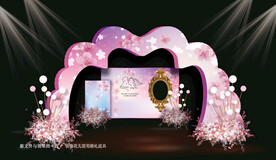 粉色婚礼效果图
