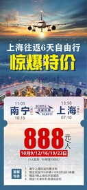 机票特惠大字报