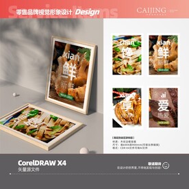 超市熟食挂画
