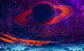 星空星球背景
