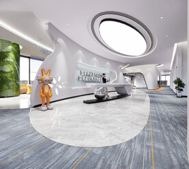 接待前台效果图