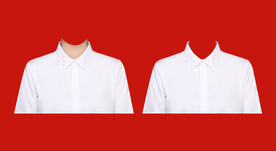 女款白色衬衫证件照衣服素材ps