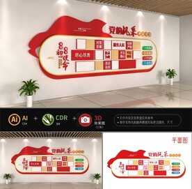 党员风采文化墙