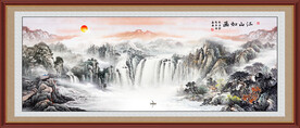 巨幅山水画