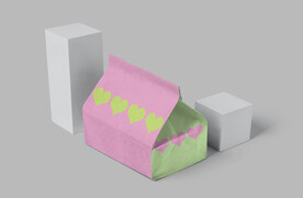 节日纸质食品包装袋样机PSD