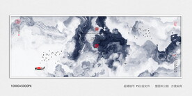茶室水墨画