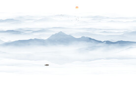水墨山水画