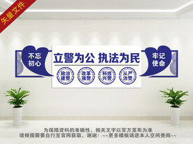 公安局文化墙