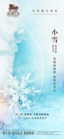 房地产小雪价值点刷屏海报
