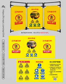 标准化动火作业警示牌