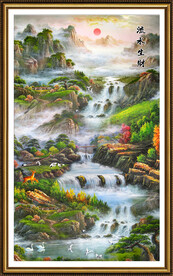 玄关山水画