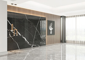 现代极简 轻奢客厅 空场景