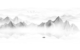 抽象山水画