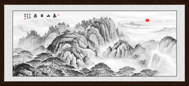 江山如画泰山图
