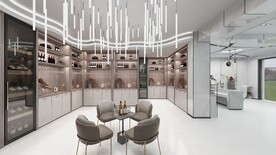 烟酒店效果图