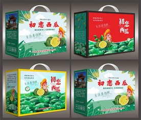 西瓜箱设计展开图