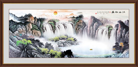 巨幅山水画