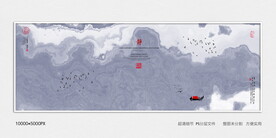 水墨地毯印花
