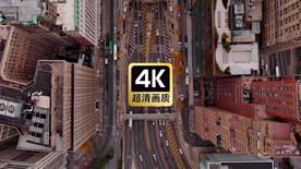 现代城市街区交通美景