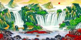 国画山水画