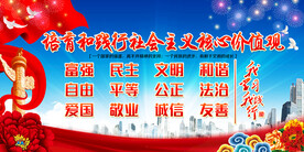 价值观展板